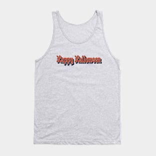 vintage happy halloween day typography Tank Top